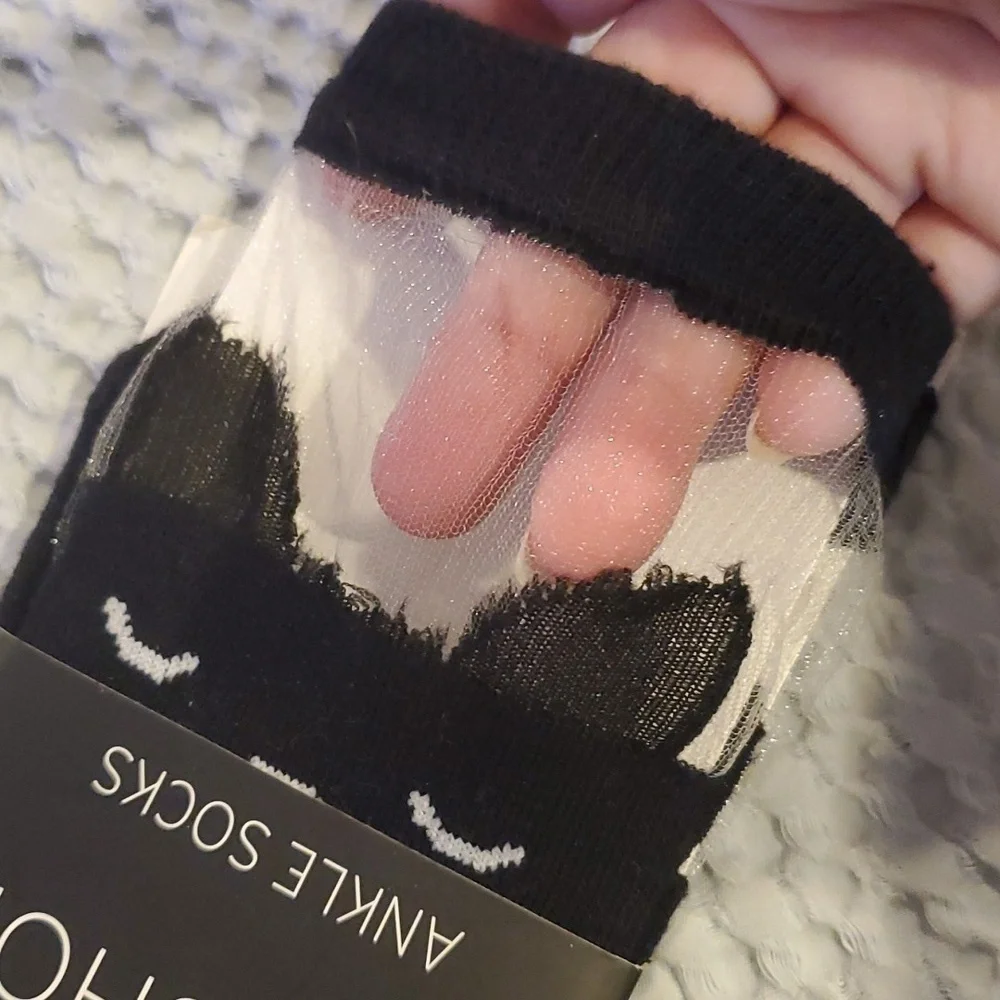 TOPSHOP WOMEN’S CAT ANKLE SOCKS